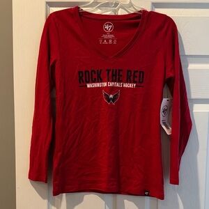47 Women's Red Capitals Long Sleeve Tee